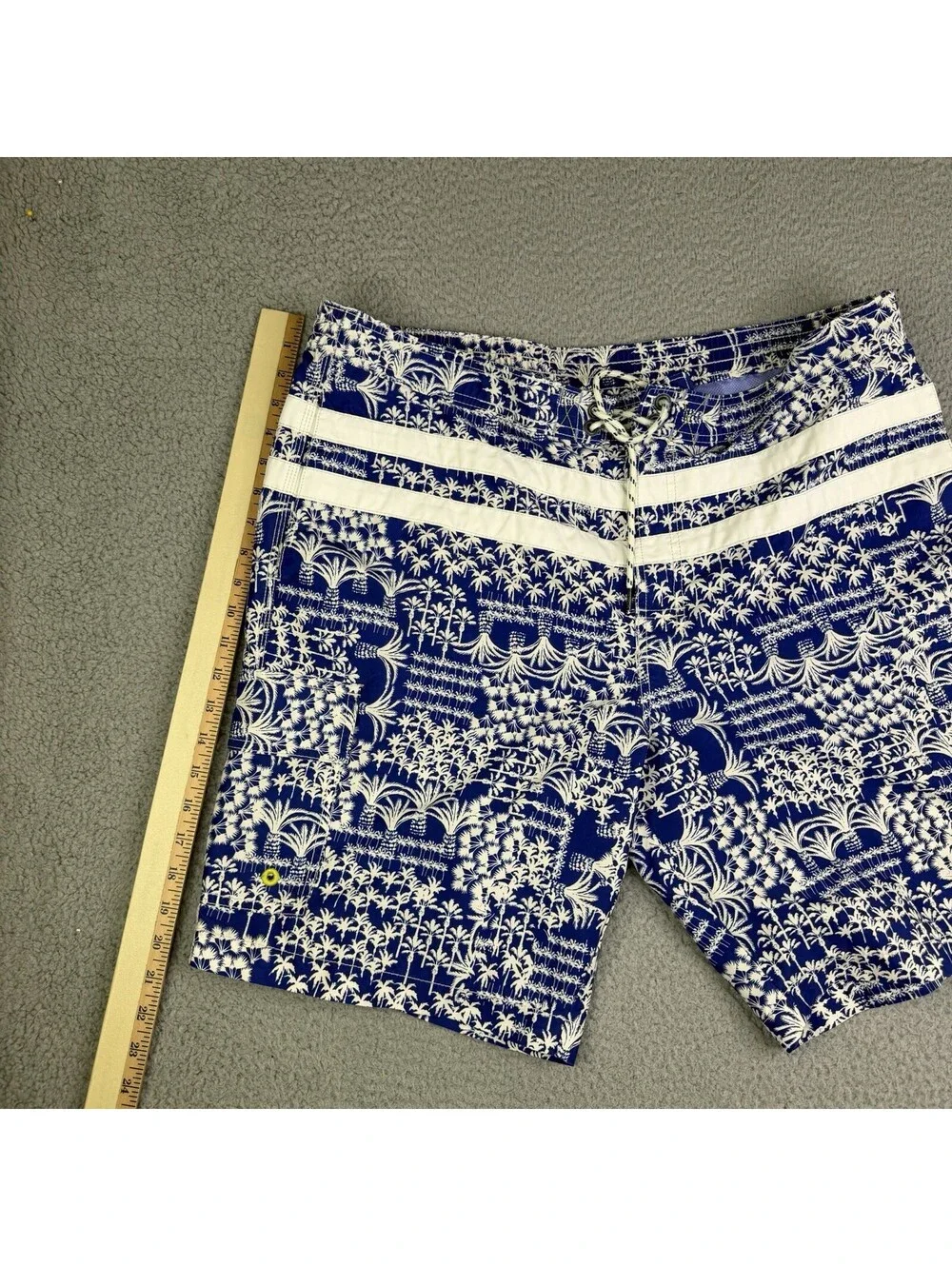 Tommy Bahama Relax Palm Trees Tropical Blue Swim Trunks Men's XL Lined